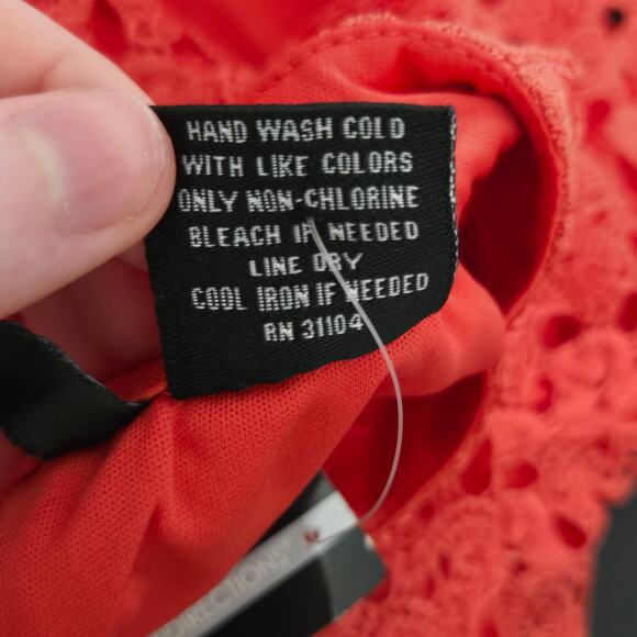 No Boundaries NWT Womens Sheer Lace Mock Neck Tank Size S Regency Romantic Soft - Picture 5 of 7